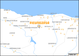 map of Piedra Gorda