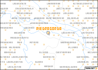 map of Piedra Gorda