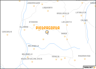 map of Piedra Gorda