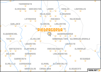 map of Piedra Gorda