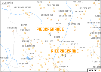 map of Piedra Grande