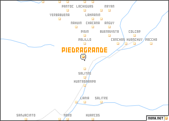 map of Piedra Grande