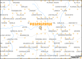 map of Piedra Grande