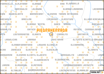 map of Piedra Herrada