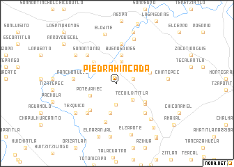 map of Piedra Hincada