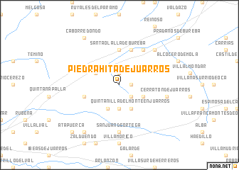 map of Piedrahita de Juarros