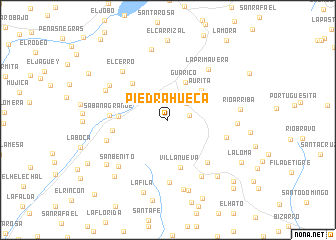 map of Piedra Hueca