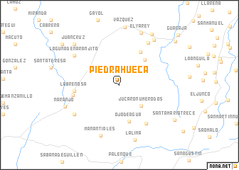 map of Piedra Hueca