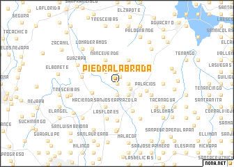 map of Piedra Labrada