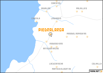 map of Piedra Larga