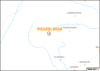 map of Piedra Larga