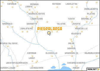 map of Piedra Larga