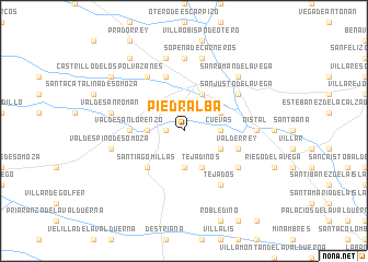 map of Piedralba