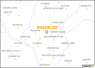 map of Piedra Liza