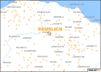 map of Piedra Lucía