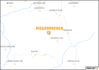 map of Piedra Parada