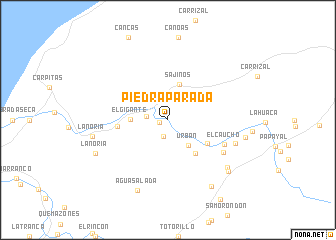 map of Piedra Parada