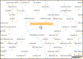 map of Piedra Parada