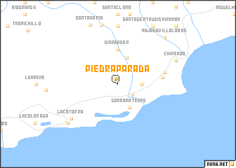 map of Piedra Parada