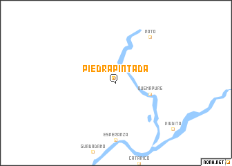 map of Piedra Pintada