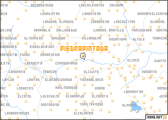 map of Piedra Pintada