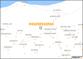 map of Piedra Redonda