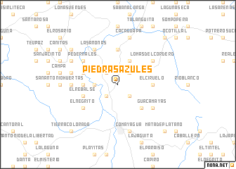 map of Piedras Azules
