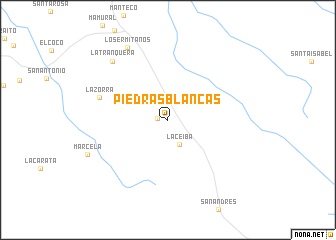 map of Piedras Blancas