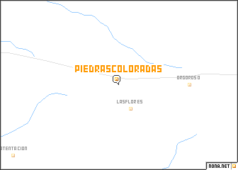 map of Piedras Coloradas