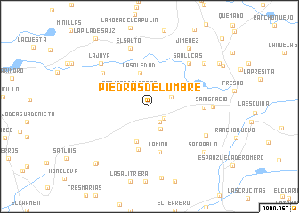 map of Piedras de Lumbre