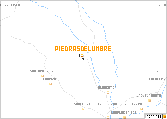 map of Piedras de Lumbre