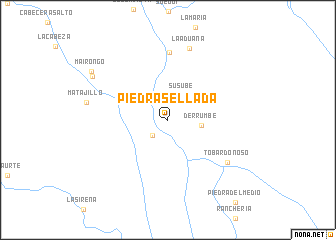 map of Piedra Sellada