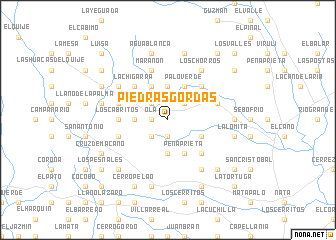 map of Piedras Gordas