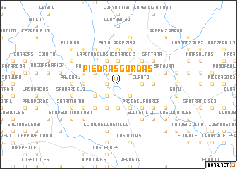 map of Piedras Gordas