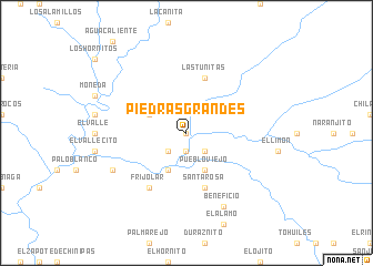map of Piedras Grandes