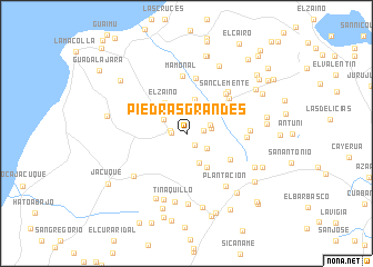 map of Piedras Grandes