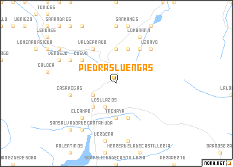 map of Piedrasluengas