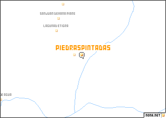 map of Piedras Pintadas