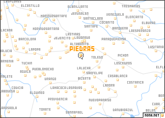 map of Piedras