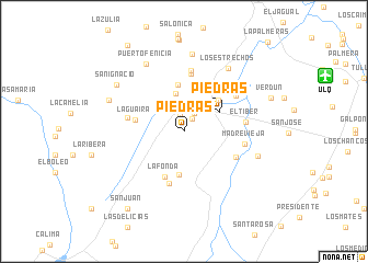 map of Piedras