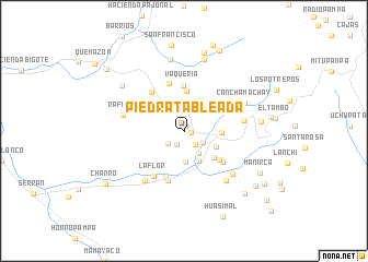 map of Piedra Tableada