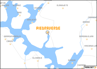 map of Piedra Verde