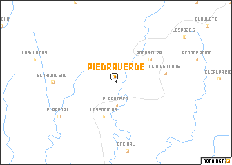 map of Piedra Verde