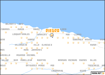 map of Piedra