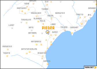 map of Piedra