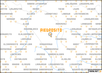 map of Piedrosito
