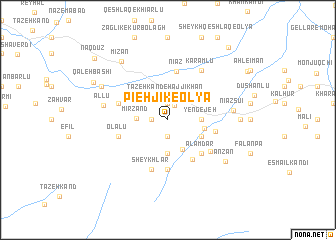 map of Pīeh Jīk-e ‘Olyā