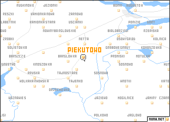 map of Piekutowo