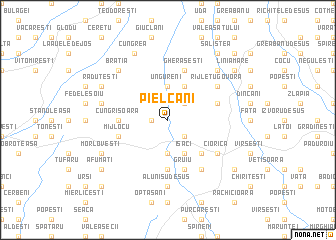 map of Pielcani