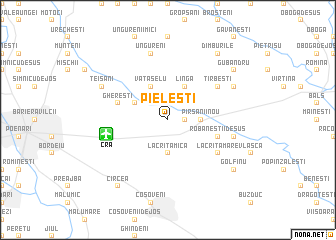 map of Pieleştí